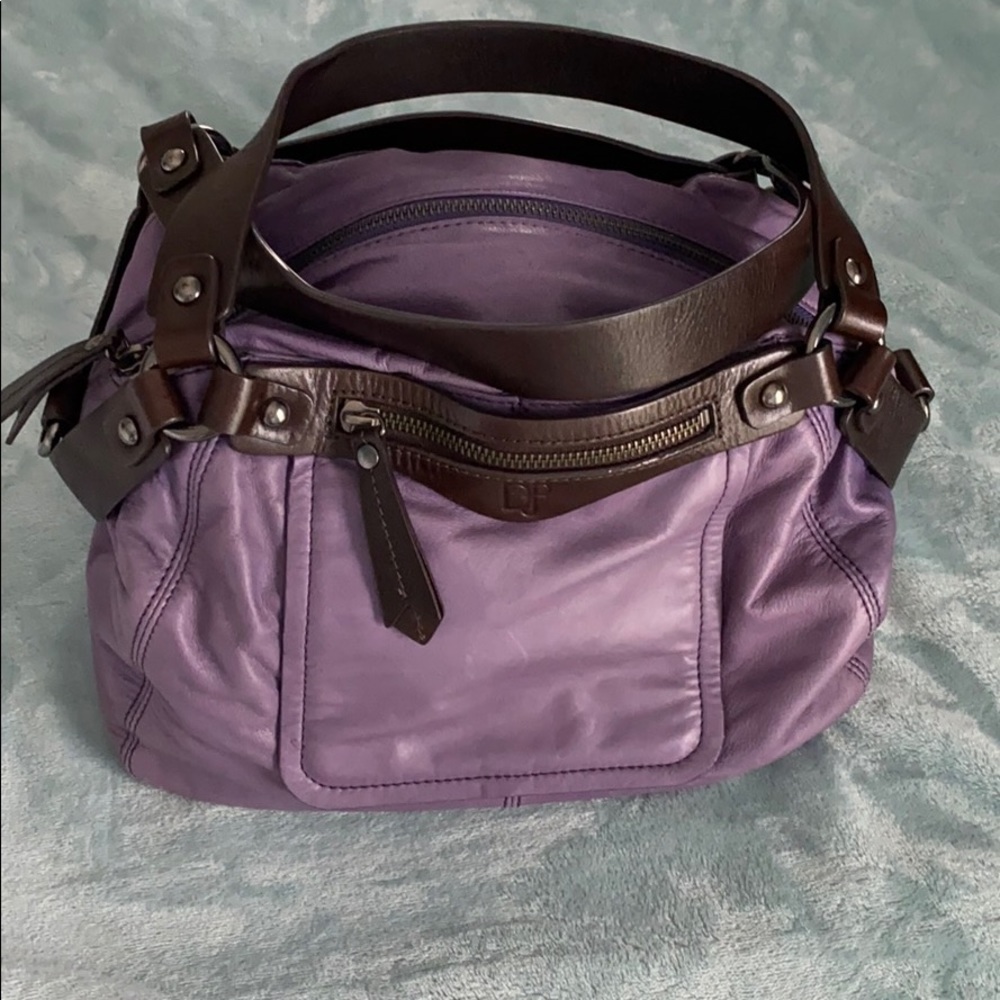 Donald J Pliner Raen Purple Purse Satchel
